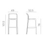 Стул пластиковый барный Net Stool 003/4035510000