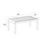 Столик пластиковый журнальный Paris Lounge Table 234/278-dg