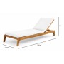 Шезлонг-лежак деревянный с матрасом Jack TAG/HUC26225+CUS