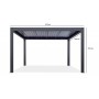 Пергола моторизованная 3х4 м Pergola 120 Series TAG/SMP-CMP120-LED-3040