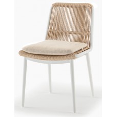 Стул плетеный с подушкой Como 150/COMOCHAIR/WH