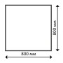 Столешница квадратная Werzalit Woodart GEN/WMT8080-4396