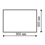 Столешница прямоугольная Werzalit Uniart GEN/WMT8060-3107