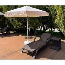 Зонт пляжный профессиональный Ø2.5 м Kiwi Clips 50-1011-25/BE/WH/V