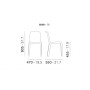 Стул пластиковый Snow 015/300BL