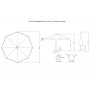 Зонт профессиональный Ø4 м Lux Telescopic 09-6000-12/OLE