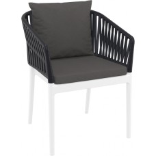 Кресло пластиковое с подушками Portofino 234/212-2187/DGDG