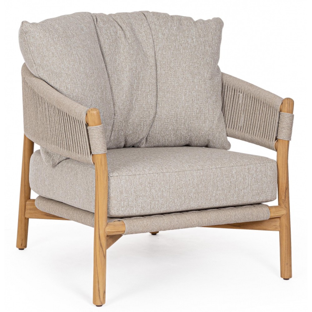 Лаунж-кресло плетеное с подушками Garita 0660656 Лаунж-кресло плетеное с подушками Garita 0660656