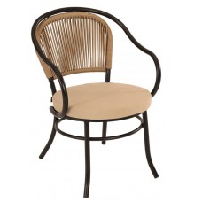 Кресло металлическое плетеное Throne NAT/THRONE-CH/M706/5M0-18/KA01