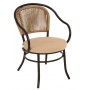 Кресло металлическое плетеное Throne NAT/THRONE-CH/M706/5M0-18/KA01