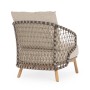 Лаунж-кресло плетеное с подушками Eularia 0660645 Лаунж-кресло плетеное с подушками Eularia 0660645