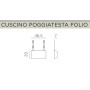 Подушка-подголовник для лаунж кресла Folio 003/3630004222