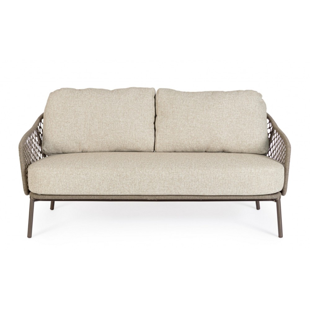 Диван двухместный плетеный с подушками Corbeta 0660666 Диван двухместный плетеный с подушками Corbeta 0660666