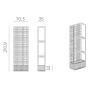 Кашпо пластиковое модульное Sipario 3 003/4039527000