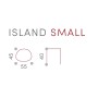 Столик металлический журнальный Island 150/ISLAND/S