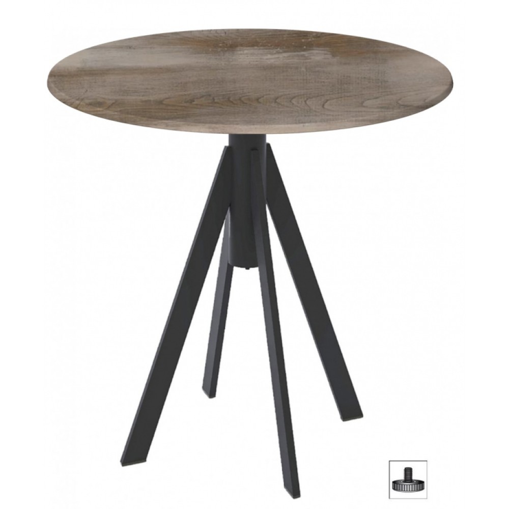 Стол обеденный Fuoz Werzalit Woodart GEN/FL101/R9005-WERZ60-4622 Стол обеденный Fuoz Werzalit Woodart GEN/FL101/R9005-WERZ60-4622