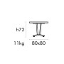 Стол обеденный металлический Aluminium Table 199/SB/Table