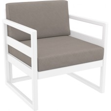 Кресло пластиковое с подушками Mykonos 234/131-8216/LB