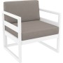 Кресло пластиковое с подушками Mykonos 234/131-8216/LB