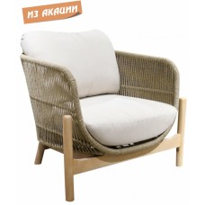 Кресло деревянное плетеное с подушками Talara TAG/HUC25759-1