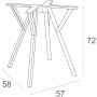 Подстолье пластиковое Max Legs Small 234/342-1142