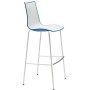 Стул барный пластиковый Zebra Bicolore 005/2560VB213
