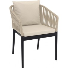 Кресло пластиковое с подушками Portofino 234/212-2224/BEBE
