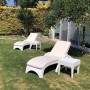 Шезлонг пластиковый GS 1009 (Fiji) 234/GS1009/WHITE