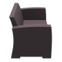 Диван пластиковый плетеный двухместный с подушками Monaco Lounge 234/832-4881/П2