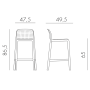 Стул пластиковый полубарный Lido Mini 003/4034510000