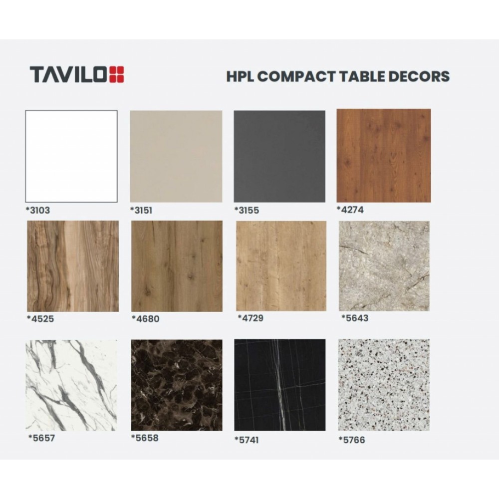 Стол обеденный Fuoz HPL GEN/FL101/R9005-HPL6969/4525/FT01 Стол обеденный Fuoz HPL GEN/FL101/R9005-HPL6969/4525/FT01