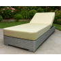 Шезлонг-лежак плетеный с матрасом Mantera RH/MANTERA/WHLUX/115