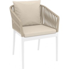 Кресло пластиковое с подушками Portofino 234/212-2194/BEBE