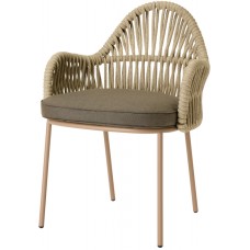 Кресло плетеное с подушкой Malvasia Riviera 005/2908VHN01H6