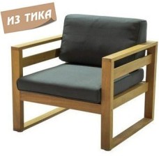 Кресло деревянное с подушками Booka TAG/booka/sofa1seater