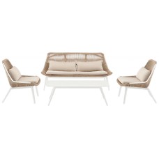 Комплект плетеной мебели Como 150/COMOSET/WH Комплект плетеной мебели Como 150/COMOSET/WH