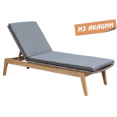 Шезлонг деревянный плетеный с матрасом Coast TAG/HUC25291EU