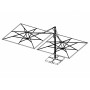 Зонт профессиональный двухкупольный 2.9х6 м Galaxia Dual V Timber 091/C3060DVLA1N