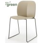 Стул пластиковый на полозьях Mentha Go Green 005/2709VA15