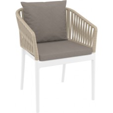 Кресло пластиковое с подушками Portofino 234/212-2194/LBLB