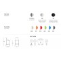 Стул барный пластиковый Zebra Bicolore 005/2560VA214