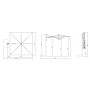 Зонт профессиональный 2.9х2.9 м Astro Timber 091/C3030ASLA1N