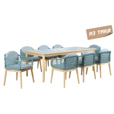 Комплект обеденной деревянной мебели на 8 персон Cambria TAG/CAMBIA/DINNER8