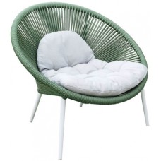 Кресло лаунж плетеное с подушкой Nancy 150/NANCY/W Кресло лаунж плетеное с подушкой Nancy 150/NANCY/W