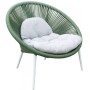 Кресло лаунж плетеное с подушкой Nancy 150/NANCY/W