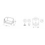 Модуль левый с подушками Flap 005/2887VTXC