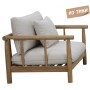 Кресло деревянное с подушками Bungalow TAG/bungalow/1seater