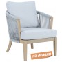 Кресло деревянное с подушками Veneto TAG/ HUC41197