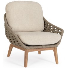 Кресло лаунж плетеное с подушками Tamires 0660660 Кресло лаунж плетеное с подушками Tamires 0660660