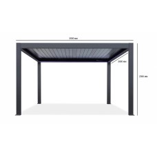 Пергола биоклиматическая моторизованная 3х3 м Pergola 120 Series TAG/SMP-CMP120-LED-3030